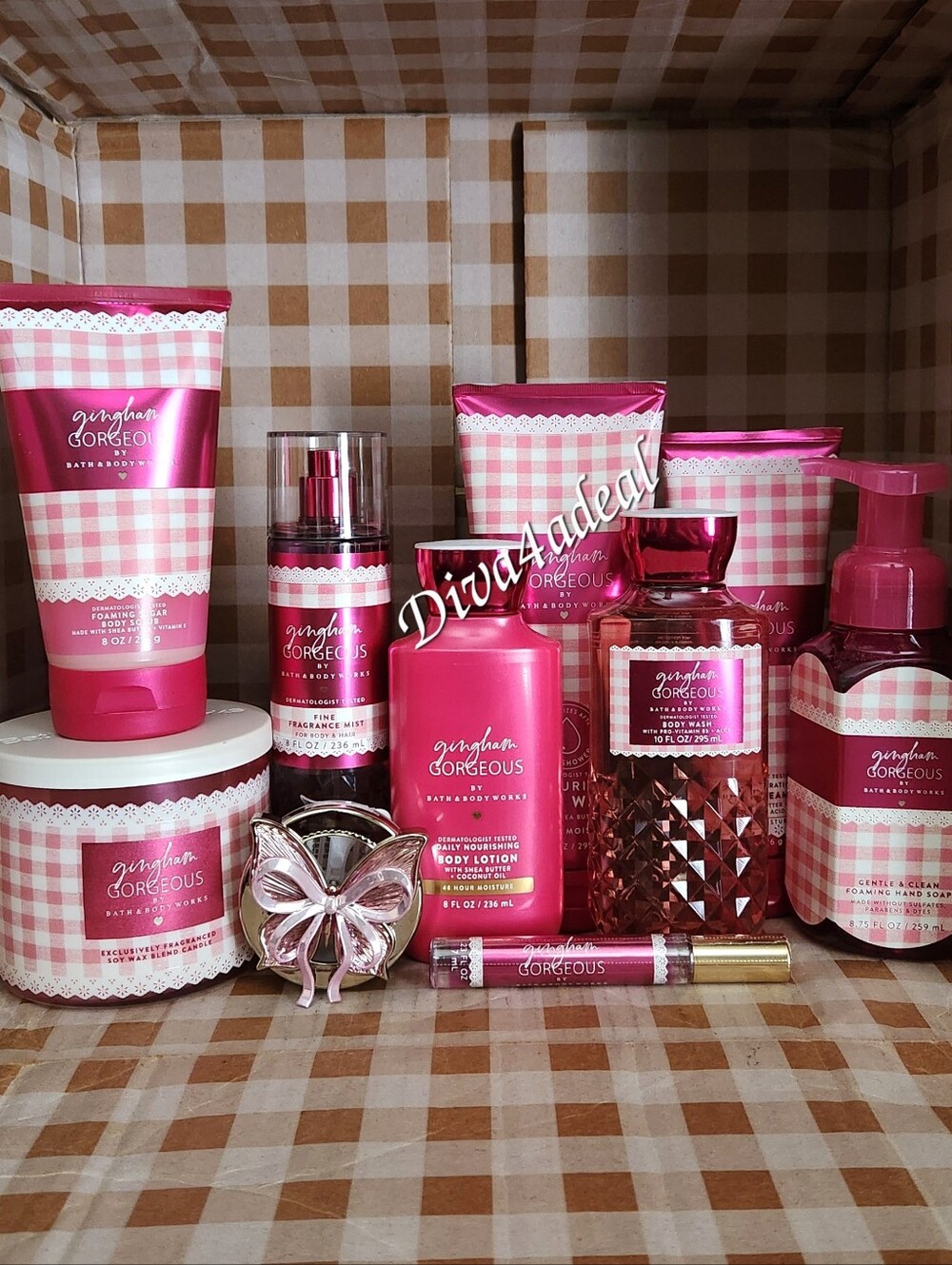 Bath & Body Works GINGHAM GORGEOUS 10PC Collection Bundle